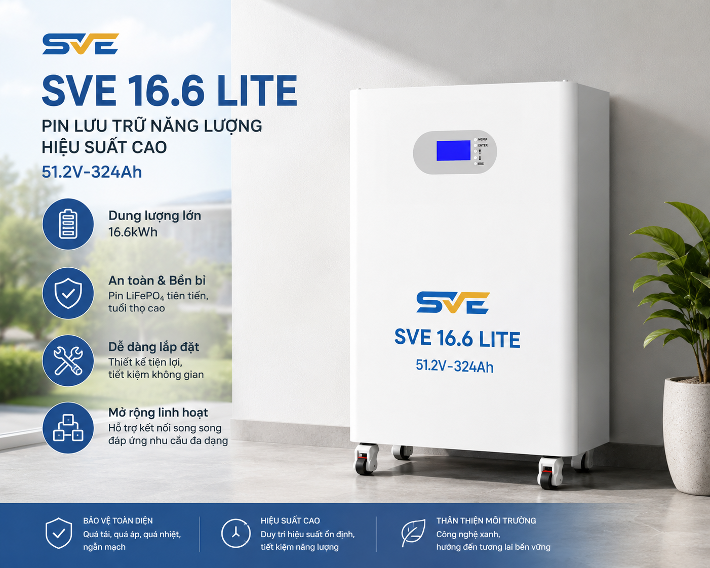 Pin Lithium SVE 16.6 LITE1