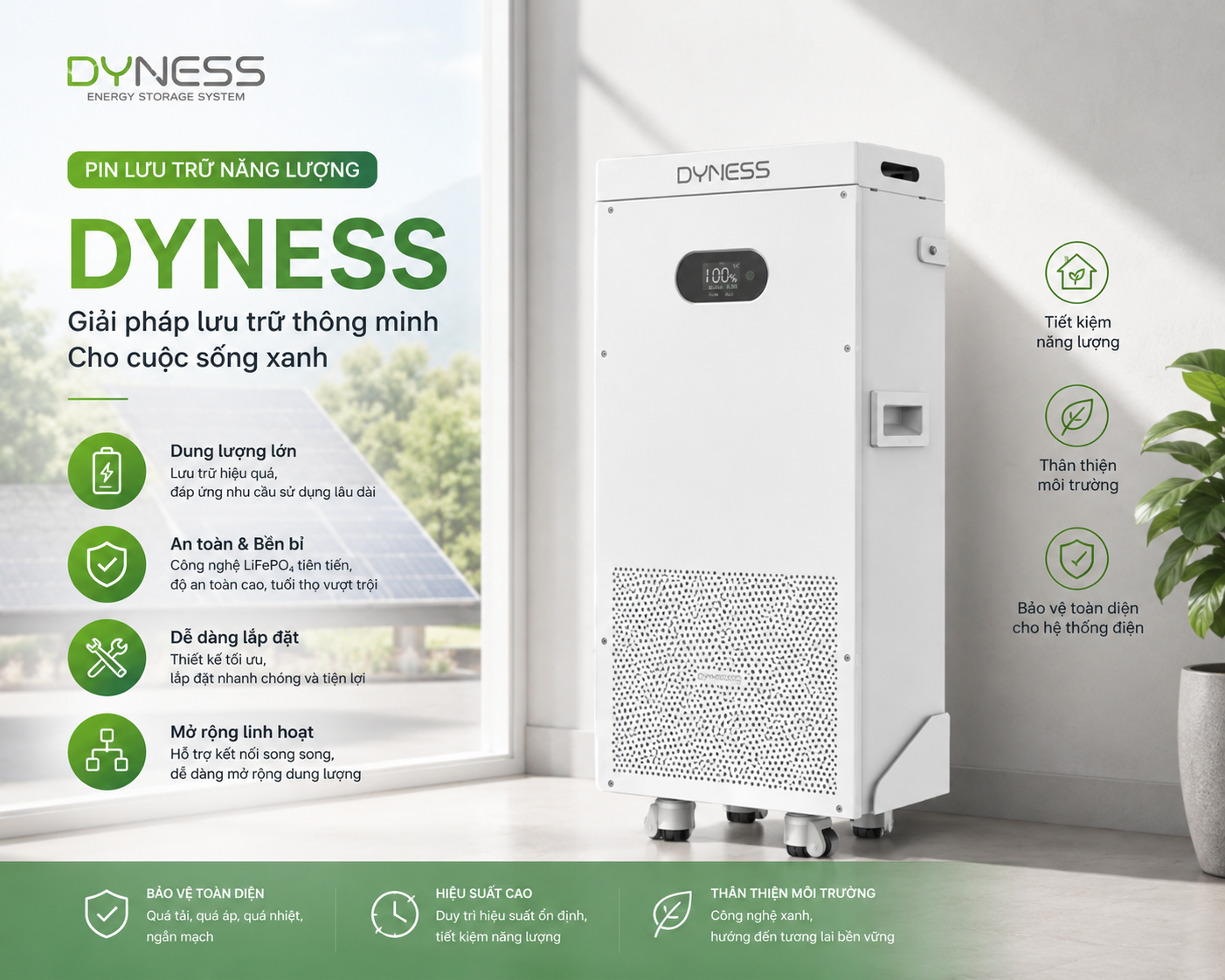 Pin Lithium Dyness 16kWh | Pin lưu trữ Dyness PowerBrick Plus