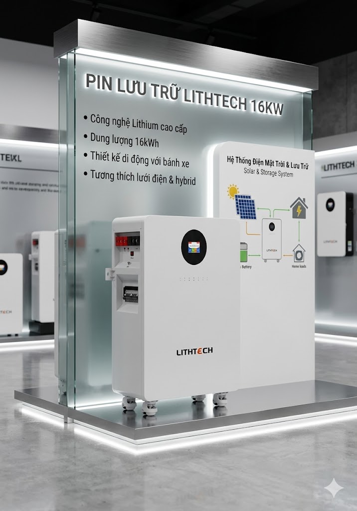 Pin Lưu Trữ Lithtech 51.2V 314Ah 16kWh0